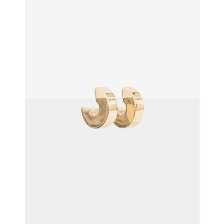 Aros Argolla Metal Bold Dorado