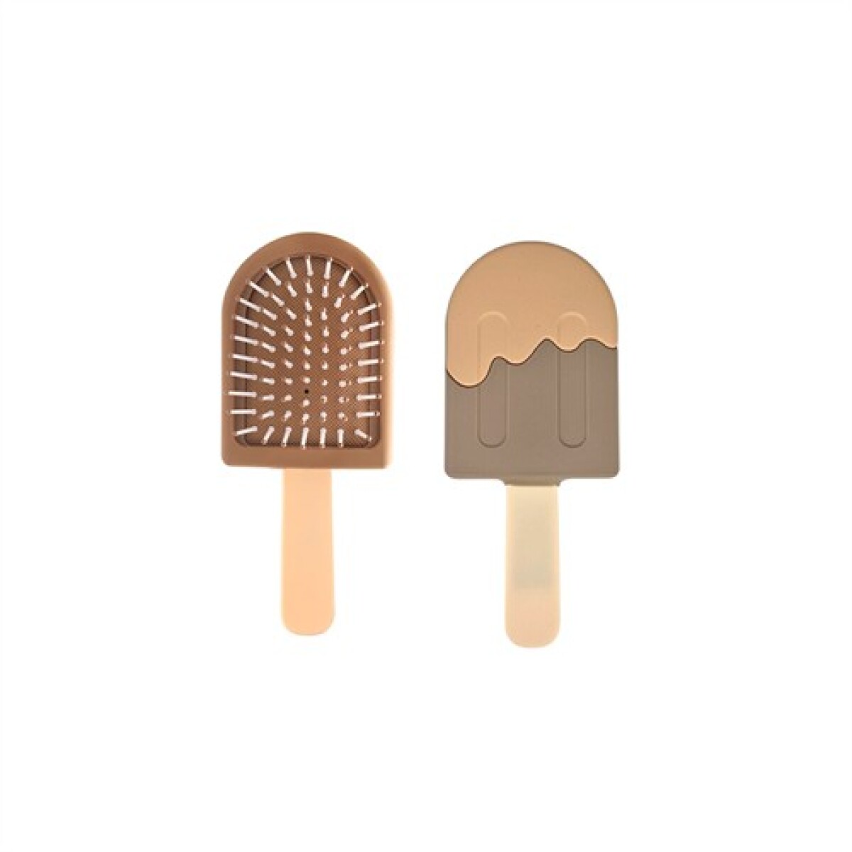 Peine cepillo helado palito - Marron 