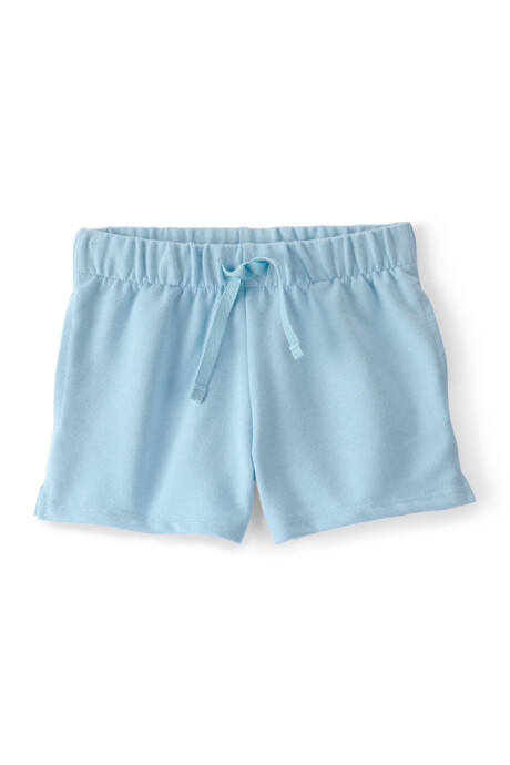 Short de algodón, azul Sin color