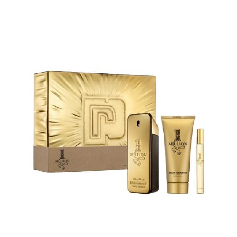 Paco Rabanne 1 Million Edt 50ml. + Gel De Ducha 100 Ml. + Edt 10ml. —  Farmacia El túnel