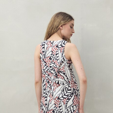 VESTIDO MARLON PRINT Crudo
