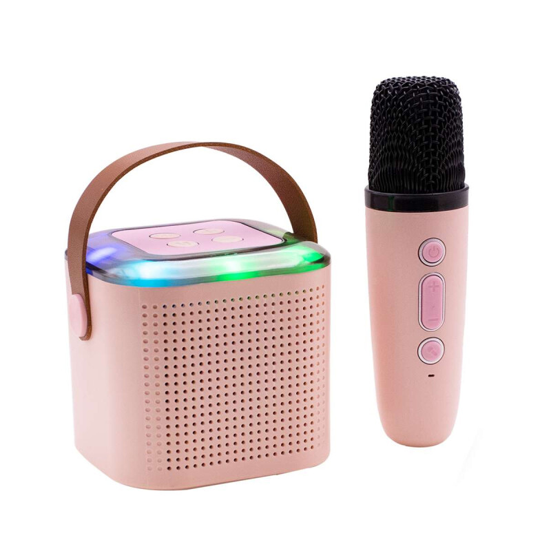 Parlante Portatil con Microfono Mini Karaoke Negro Parlante Portatil con Microfono Mini Karaoke Negro