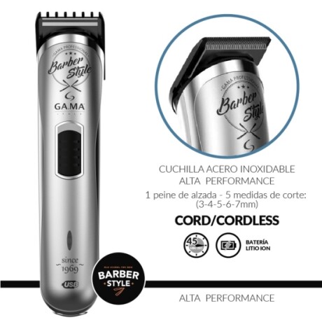 Corta Barba Perfilador Gama ( Gris) Corta Barba Perfilador Gama ( Gris)