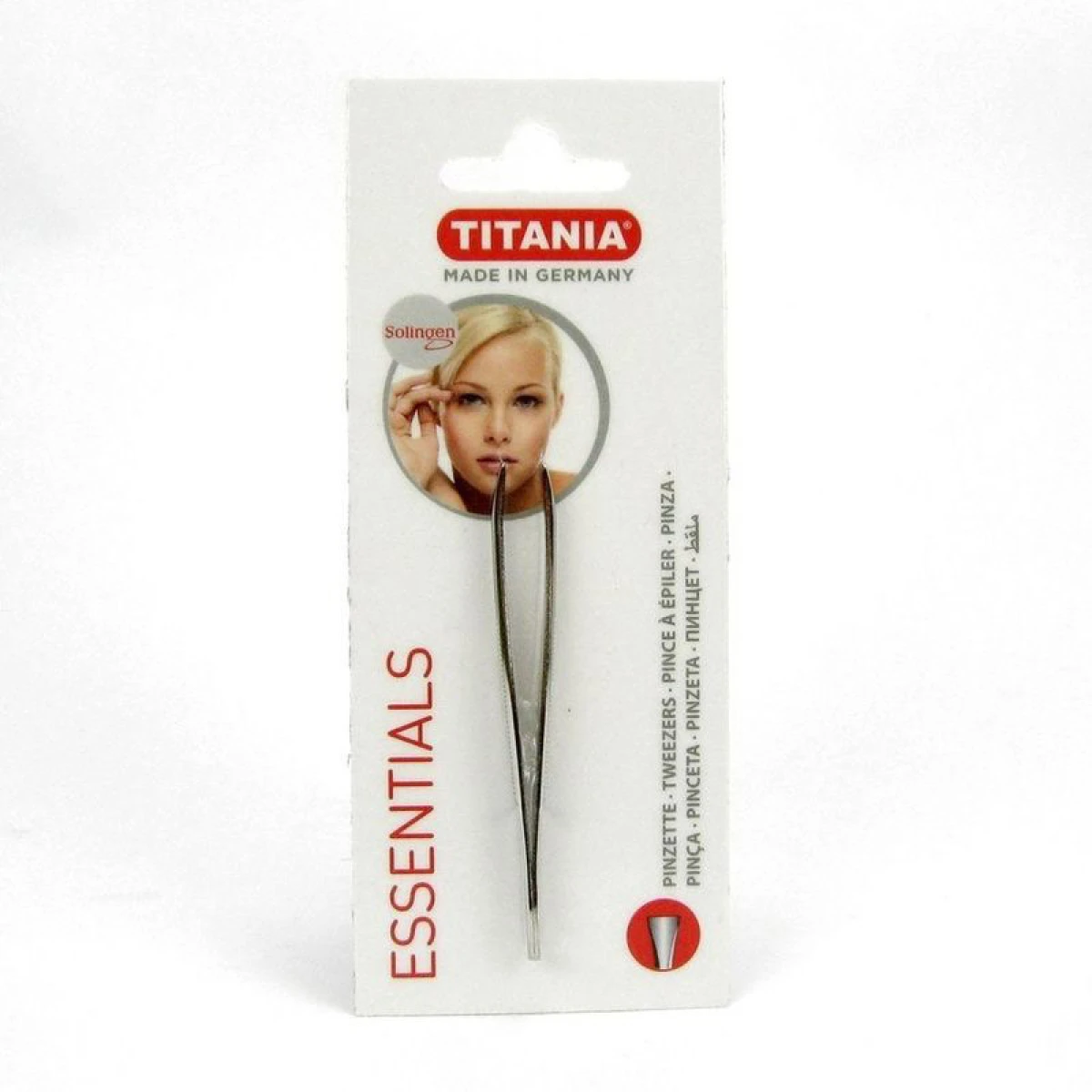 Pinza Cejas Recta Titania 