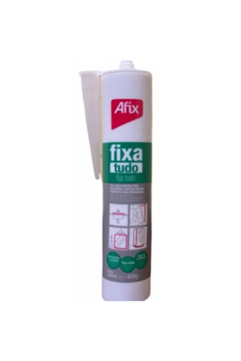 AFIX FIJA TODO - ADHESIVO SELLADOR AFIX FIJA TODO CARTUCHO 400GRS COLOR BLANCO 