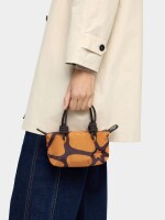 Bolso Tote De Textura Suave Xs negro