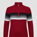 SWEATER NILO CON MEDIO CIERRE RUSTY Bordeaux
