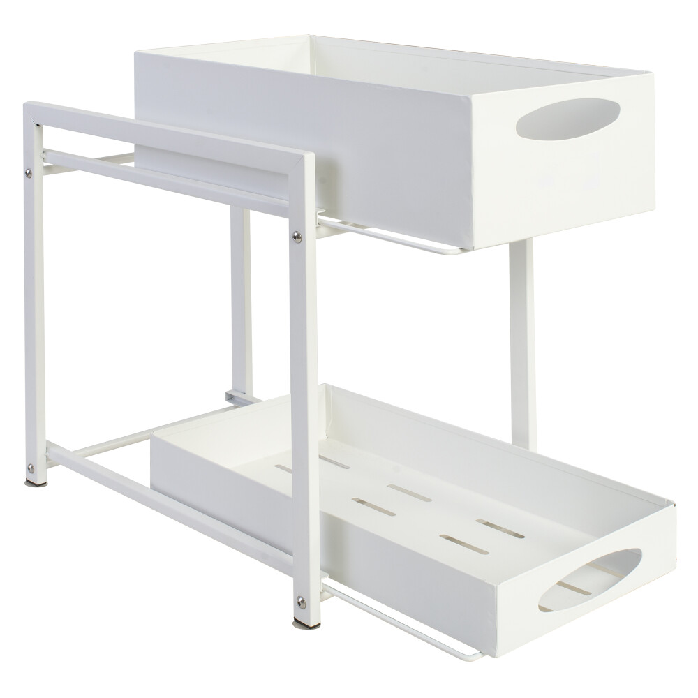 ORGANIZADOR COCINA METAL BLANCO 2 PISOS