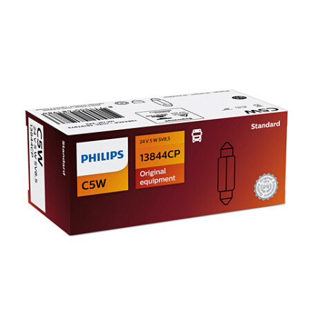 LAMPARA - TUBULAR 24V 5W 11X39 C5W PHILIPS LAMPARA - TUBULAR 24V 5W 11X39 C5W PHILIPS