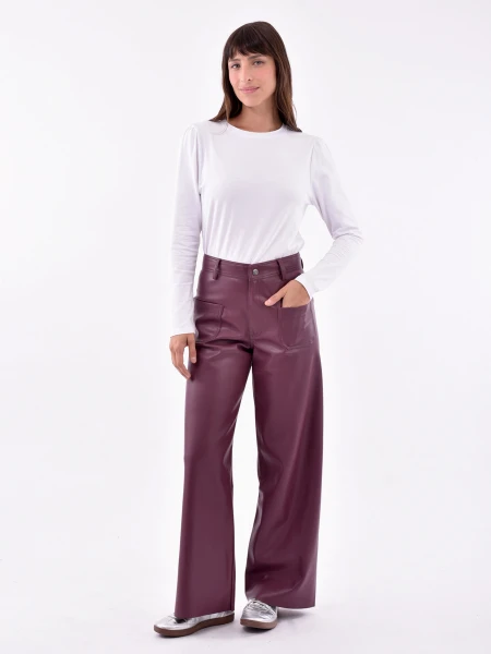 PANTALON MORA BORDEAUX