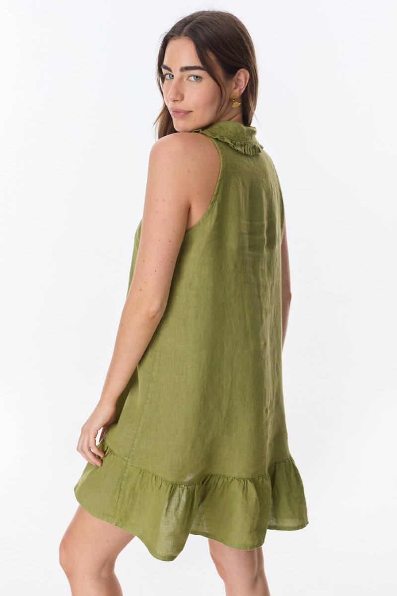 Vestido Lavanda Verde Militar