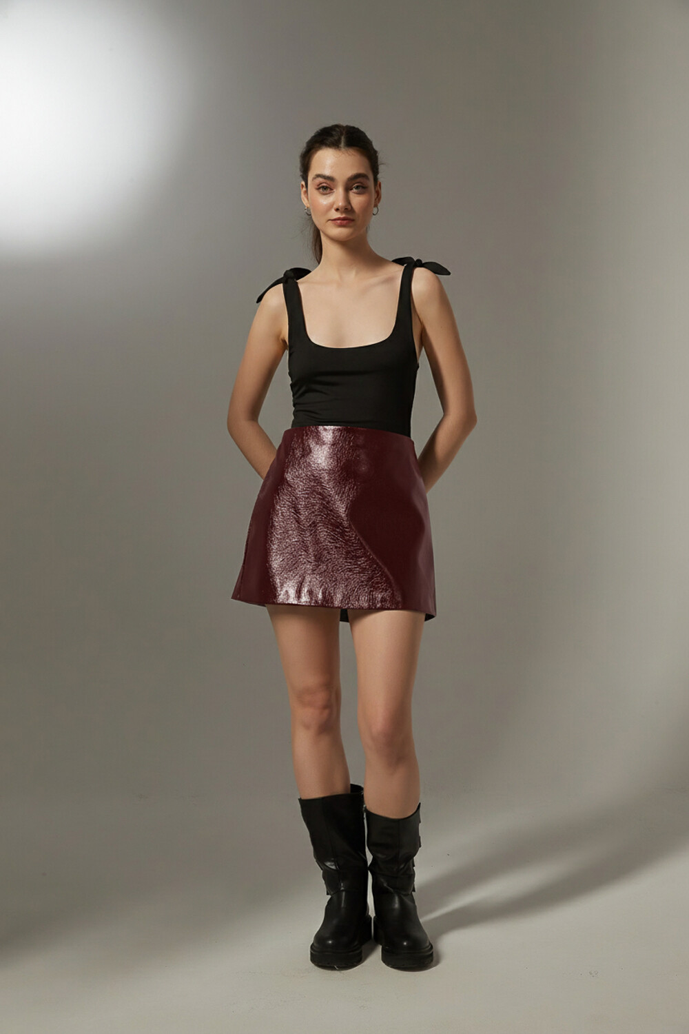 Falda Monch Bordeaux