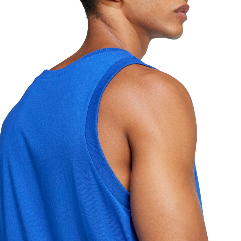 Musculosa de Hombre Adidas Essentials Tank Azul - Negro