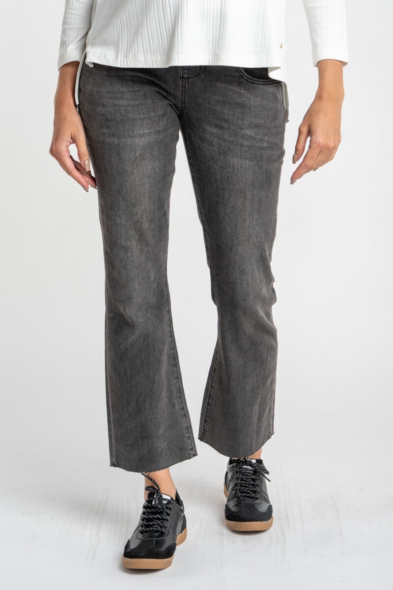 Flare Mamá Denim Gris