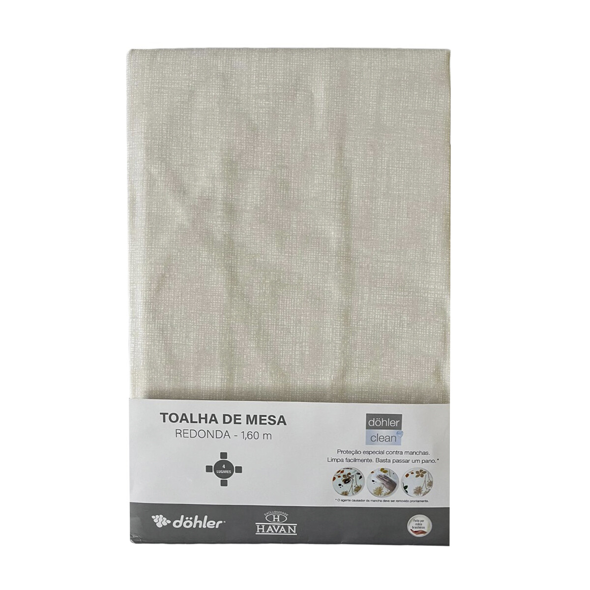 Mantel Redondo Clean Athenas Dohler 160 cm - PESSEGO HAV 01 