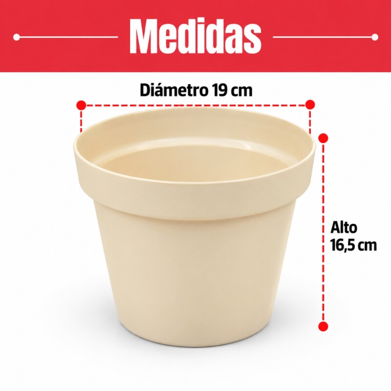Maceta 3 lts ARENA