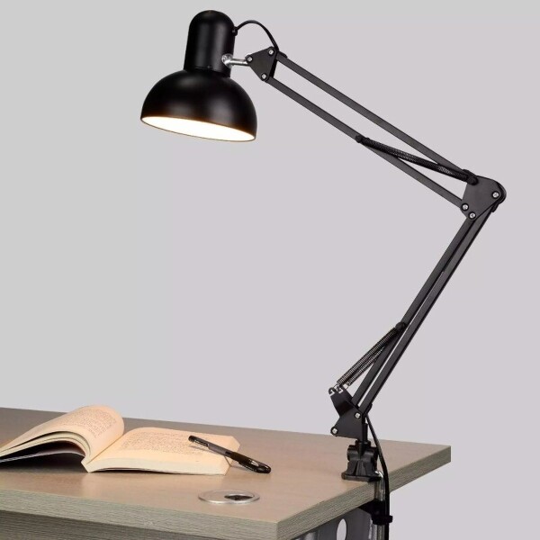 Lampara Arquitecto Flexible Articulada Excelente Calidad Variante Color Negro