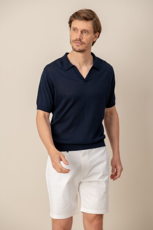 Remera lino Tom Azul