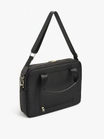Bolso De Nylon Para Portátil Hasta 15" Repelente Al Agua negro