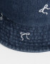 Sombreros Piluso Denim Moños - Azul Gastado