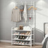 Perchero Ropa Rack Multifuncional Zapatero Organizador Percha Estantes Imback Color Blanco Perchero Ropa Rack Multifuncional Zapatero Organizador Percha Estantes Imback Color Blanco