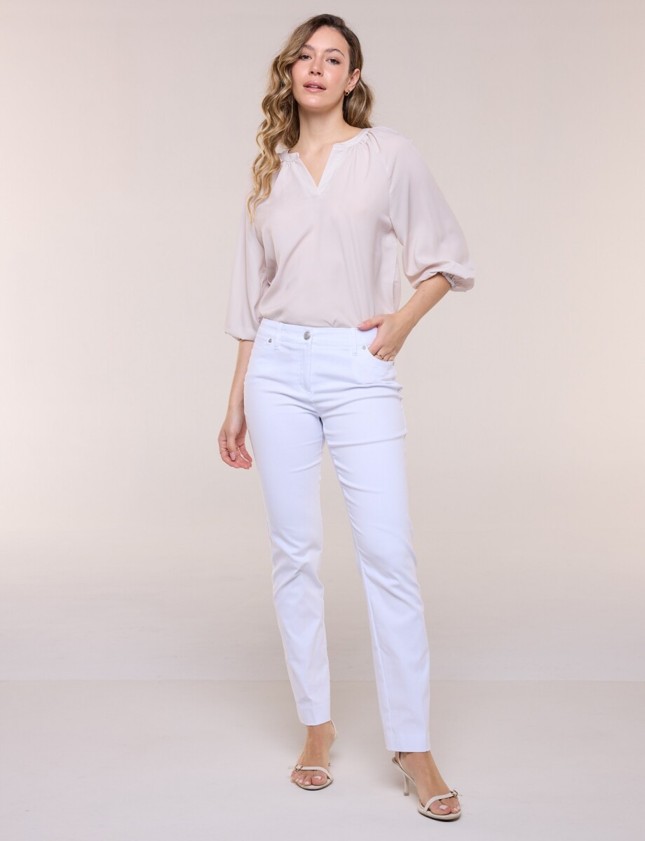 Pantalon Colors - Blanco 