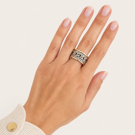 Anillo Lucrezia - Plata y Oro Anillo Lucrezia - Plata y Oro