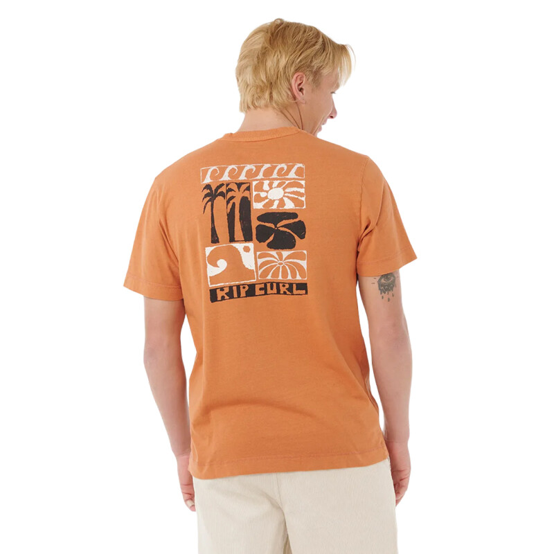 Remera Rip Curl Aots Ty Williams Coastline Tee - Naranja Remera Rip Curl Aots Ty Williams Coastline Tee - Naranja