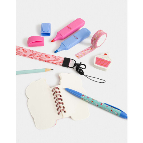 Set De Librería En Vaso Combinacion Multicolor