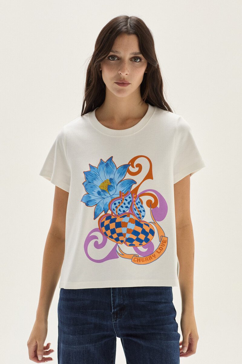 Remera Bloom Blanco