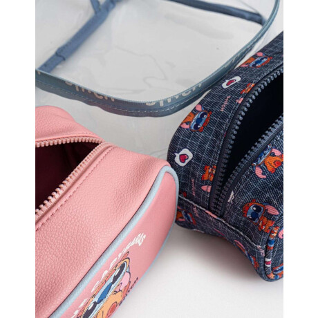 Set De Portacosméticos ''stitch Capybara'' Combinacion Multicolor