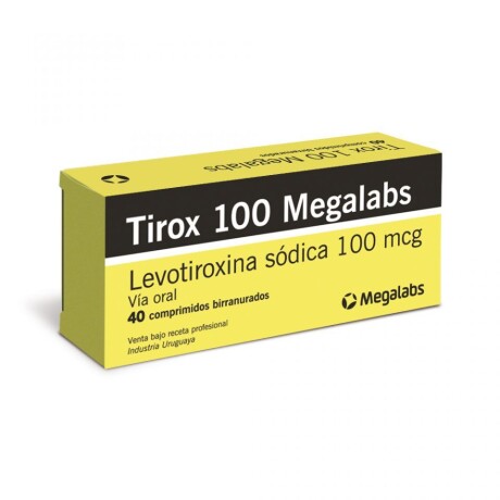 Tirox 100 Mg 40 Comprimidos | Control Hipotiroidismo Tirox 100 Mg 40 Comprimidos | Control Hipotiroidismo