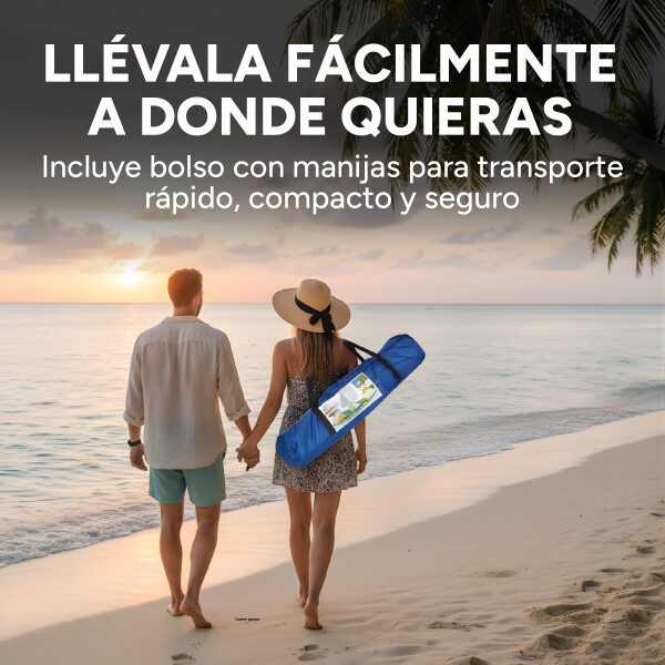 Carpa Camping Iglu Impermeable Mosquitero 2X2 Mts 2 Personas Color Azul