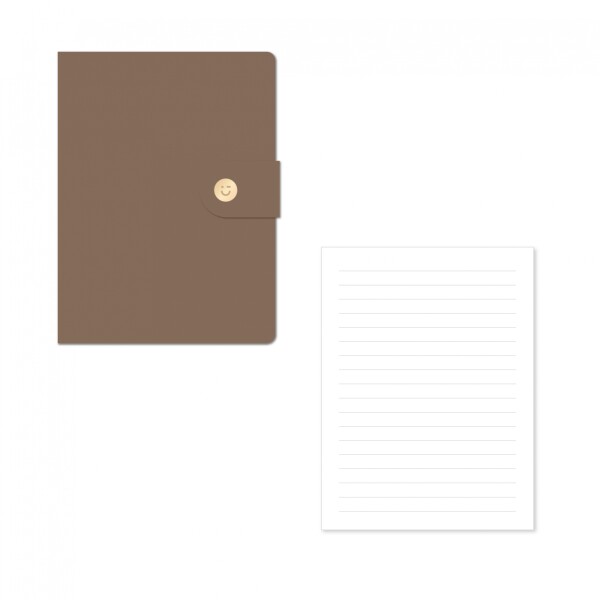 Cuaderno cuerina B6 marrón