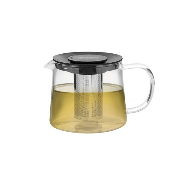 Tetera de vidrio e inox. con infusor 900ml. -TRAMONTINA TF6620