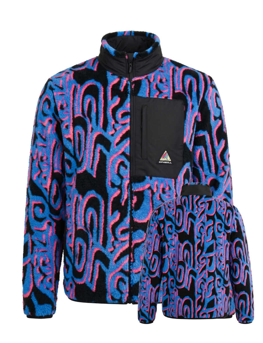Campera O'Neill California Neo-Vintage - Azul/Rosa 