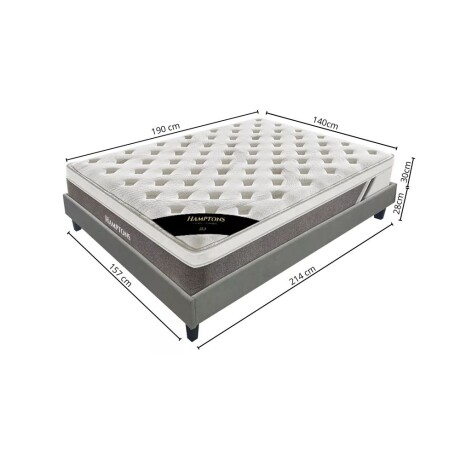 Sommier dos plazas THM Hybrid Gold Con Respaldo Sommier dos plazas THM Hybrid Gold Con Respaldo