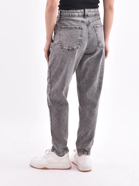 JEAN CHAR MOM FIT GRIS