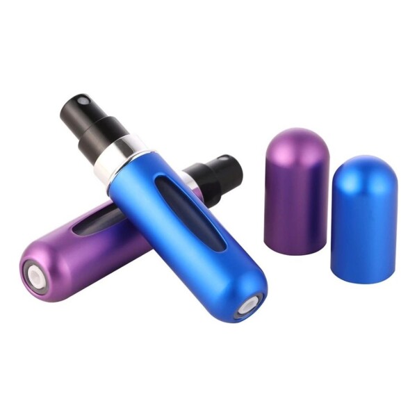 Frasco Mini Botella Recargable De Perfume Portátil X 5 Variante Color Azul