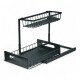 Estante Organizador Multi Uso Bajo Mesada Cocina Baño Negro
