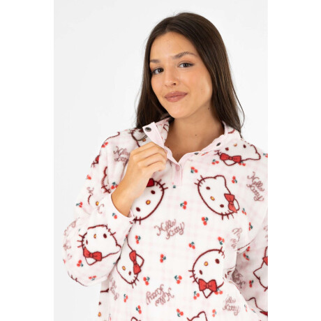 Hoodie coral kitty Rosado