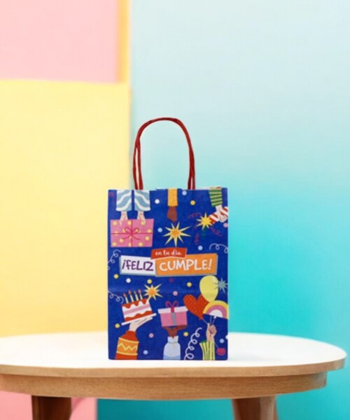 Bolsa fantasia luna 14x08x20 cm FELIZ CUMPLE