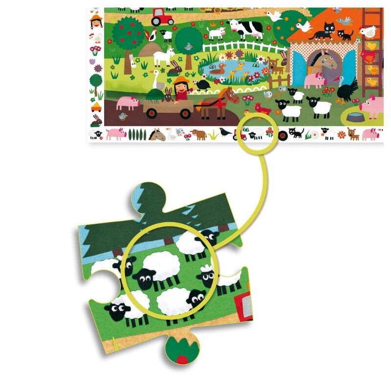 Puzzle de observación 55pcs La Granja