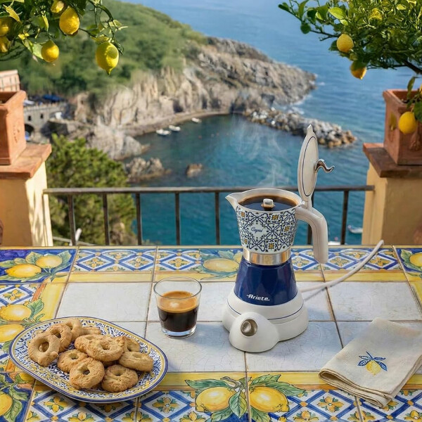 Cafetera Eléctrica Ariete Automática 1358a AZUL