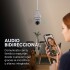 Cámara de Seguridad Vigilancia 360 Wifi Graba Audio X 3 Unid Color Blanco