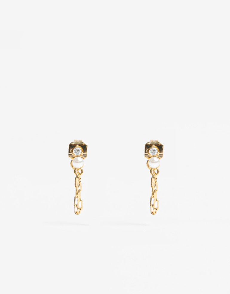 Aros Sets Cubic zirconia Set De Aros Con Cubic Zirconia - Dorado