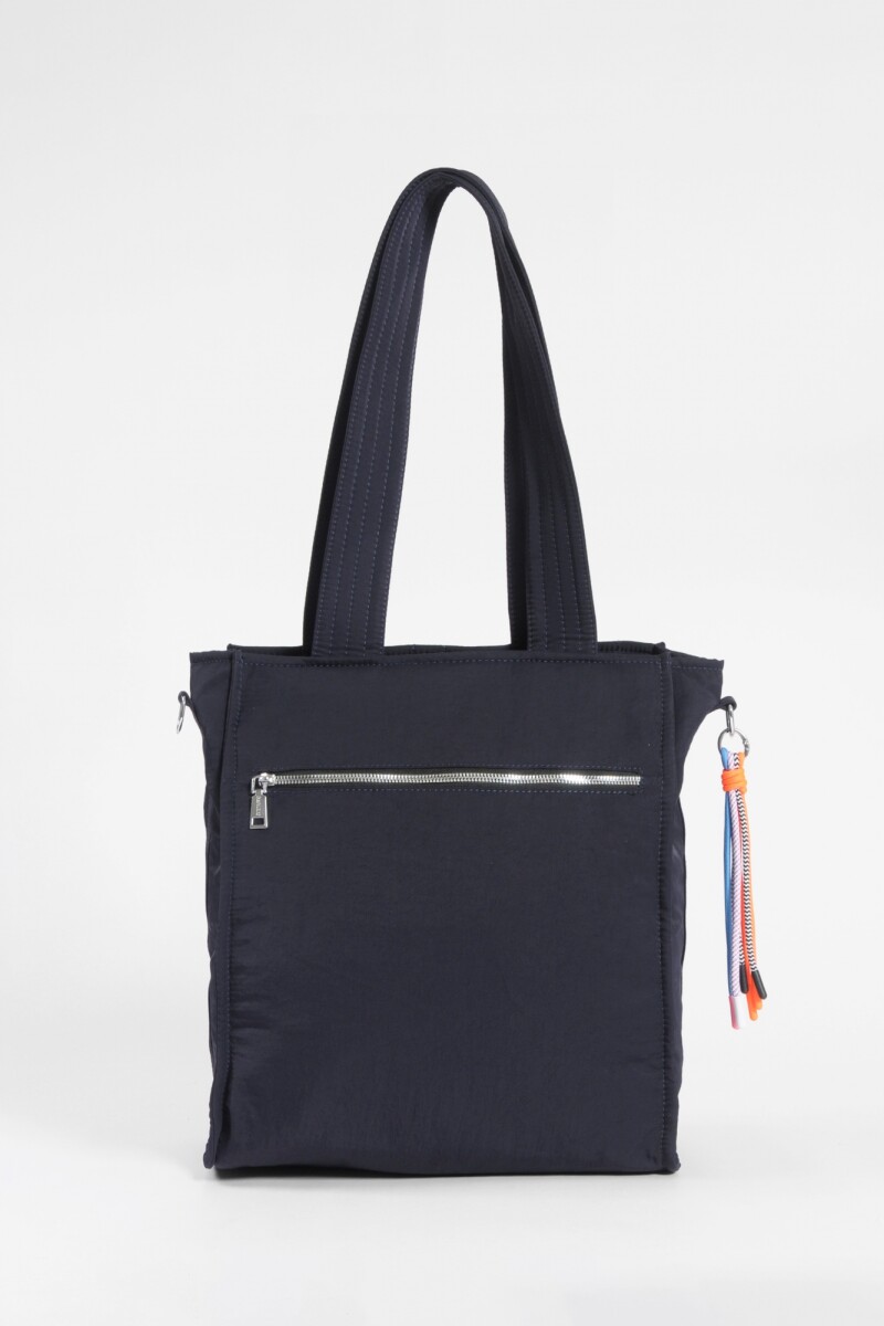 Shopper matelaseada azul marino