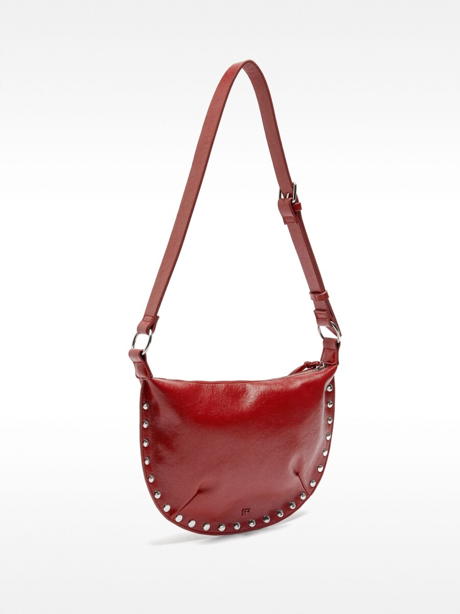 Bolso De Hombro Con Tachuelas rojo