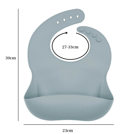 Set X10p Plato Comer Bebe Silicona+ Cubierto Vaso Gris