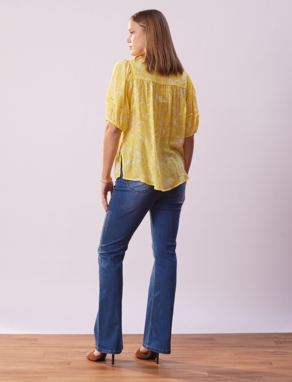 Blusa Botones AMARILLO/MULTI